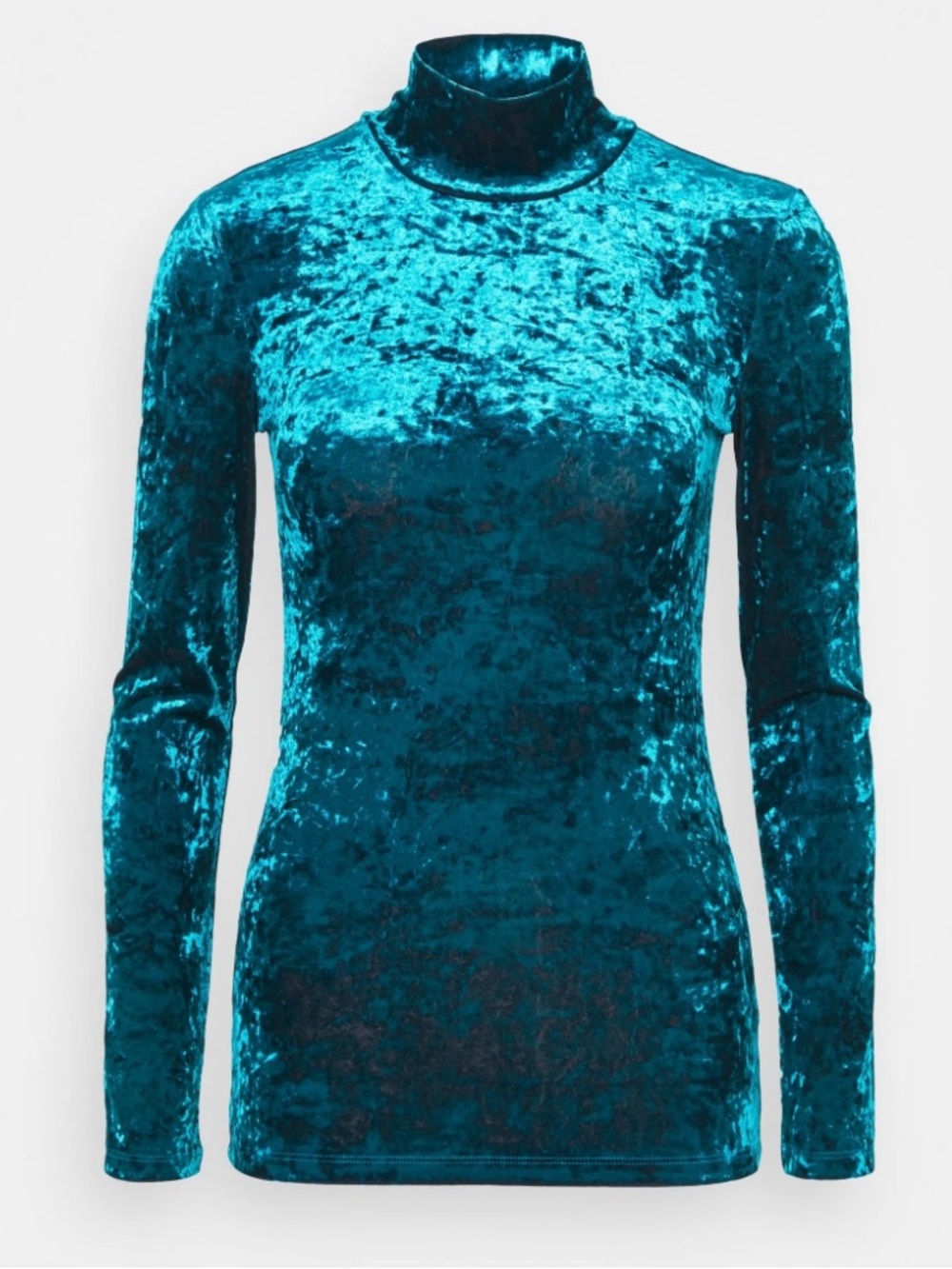 Maje Teal  Velvet Long-Sleeve Sz 1